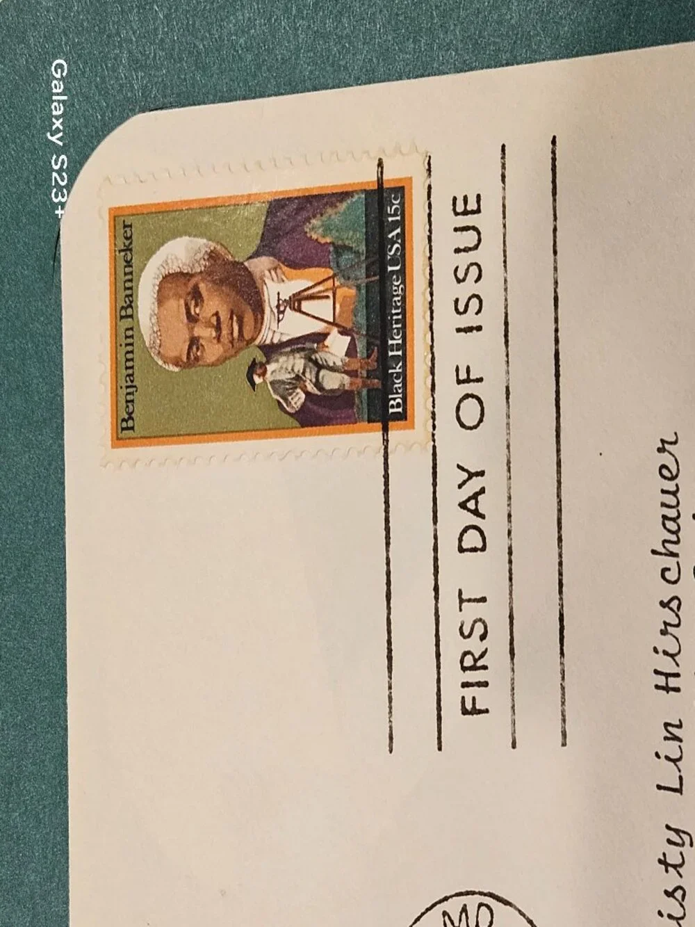 RARE COLLECTIBLE USPS 1ST DAY ISSUE COVER BENJAMIN BANNEKER ASTRONOMER STAMP FDC